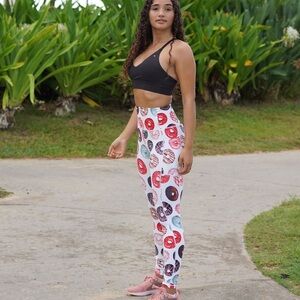 Love Fitness Apparel Donut Workout Leggings High Rise Squat Proof